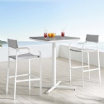 YASN Aluminum Frame Outdoor High-Top Bar Table Set