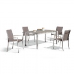 YASN Stainless Steel Modern Garden Furniture Outdoor Dining Set