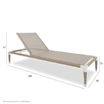 YASN Modern Luxury Stainless Steel Pool Chair Sun Lounger
