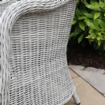 YASN 3 Piece Rattan Lounge Bistro Set Balcony Patio Conversation Set Wicker Sofa